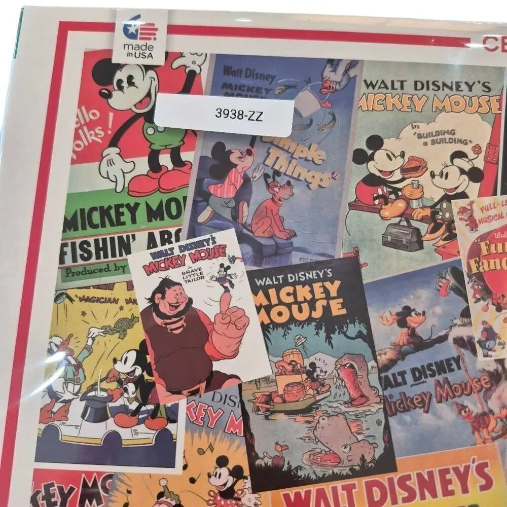 Ceaco Disney Mickey Mouse 3402-1 1500 pc Jigsaw Puzzle, USED, Box Damaged